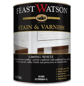 Stain Varnish Liming White Gloss 1L