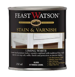 Stain Varnish Liming White Gloss 250Ml
