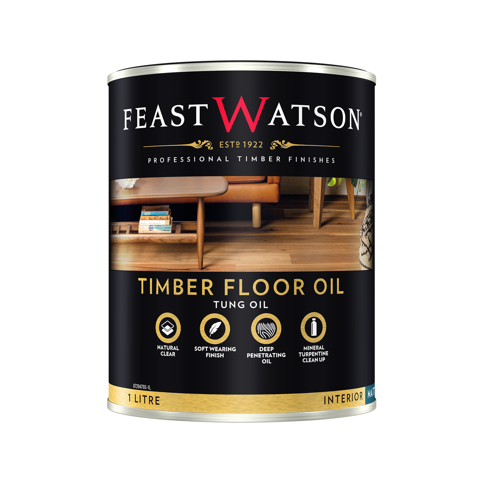 Timber Floor Oil - Tung Oil blend - Feast Watson NZ