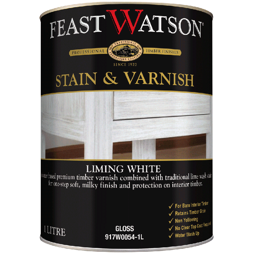 Liming White Stain & Varnish Finishes Feast Watson NZ