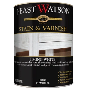 Stain Varnish Liming White Gloss 1L