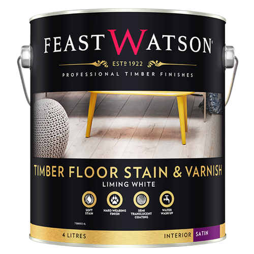 Timber Floor Stain Varnish Liming White 4L V2 Larger